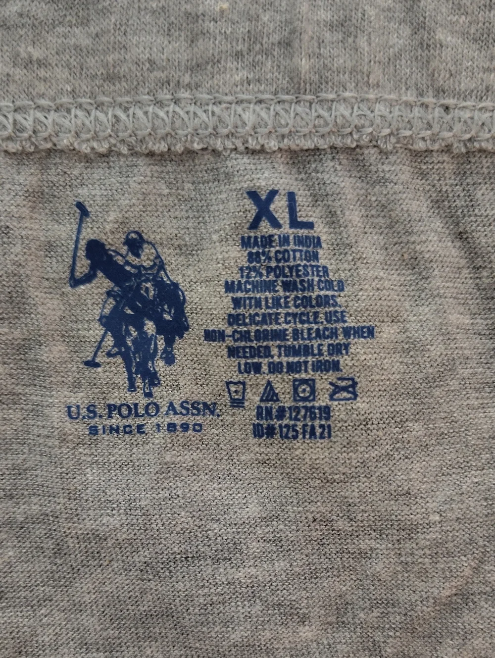 U.S. Polo Assn Low Rise Men's Briefs  -5 Pack -Size XL